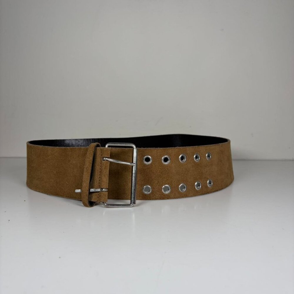 Streetwear Euro Style Suede Chunky Belt
